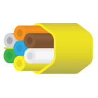 NESTOR - Mikrokanavanippu - Optimus DB 7 x 7/3,5mm Yellow