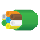 NESTOR - Mikrokanavanippu - Optimus DB 7 x 7/3,5mm Green