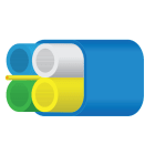 NESTOR - Mikrokanavanippu - Optimus DB 4 x 16/12mm Blue