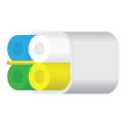 NESTOR - Mikrokanavanippu - Optimus DB 4 x 7/3,5mm White