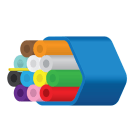 NESTOR - Mikrokanavanippu - Optimus DB 12x7/3,5mm TW Blue