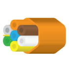 NESTOR - Mikrokanavanippu - Optimus DB 7x7/3,5mm TW Orange