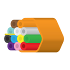 NESTOR - Mikrokanavanippu - Optimus DB 12x7/3,5mm TWOrange