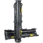 VICERA - Suojaputki - 110/90 SRE-P Mustakelta 1m