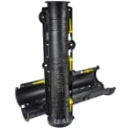 VICERA - Suojaputki - 160-140 SRE-P Mustakelta 1m