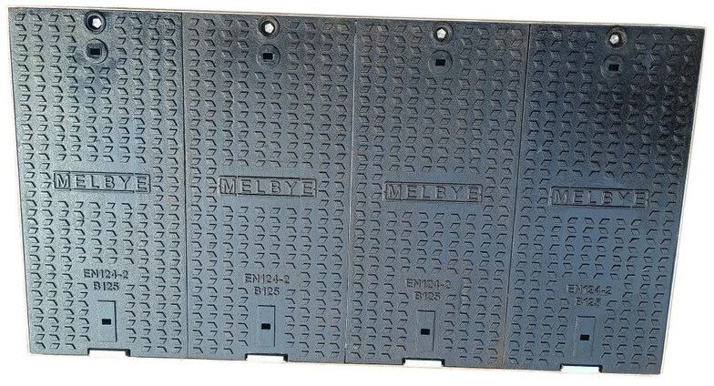 MELBYE - Kaapelikaivo - Valurautakansi B125 1500x750