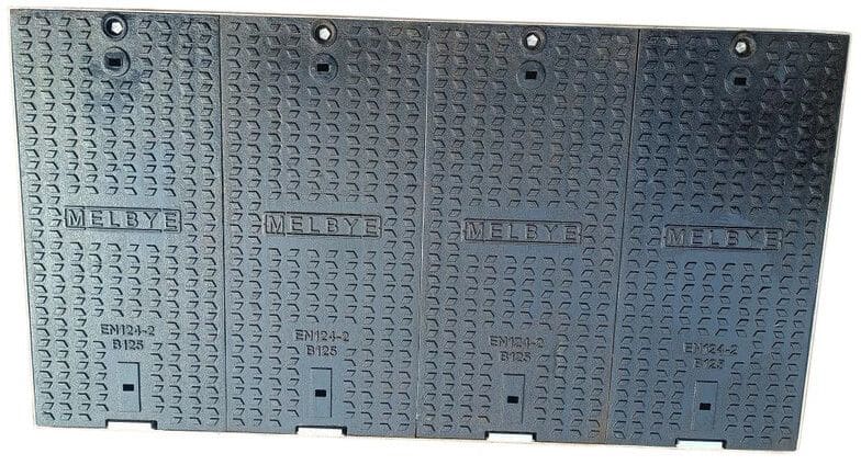 MELBYE - Kaapelikaivo - Valurautakansi B125 1500x750