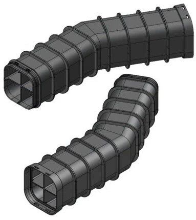 MELBYE - Kaapelinsuojakanava - MultiDuct QA4 1m 30° O/V