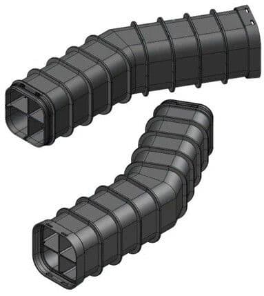 MELBYE - Kaapelinsuojakanava - MultiDuct QA4 1m 30° O/V