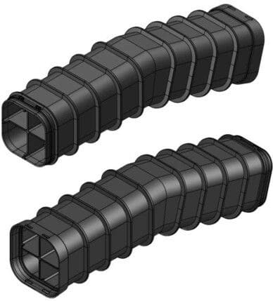 MELBYE - Kaapelinsuojakanava - MultiDuct QA4 1m 15° Y/A