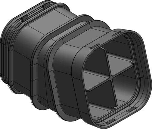 MELBYE - Kaapelinsuojakanava - MultiDuct QA4 300mm 15°Y/A