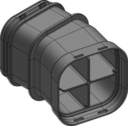 MELBYE - Kaapelinsuojakanava - MultiDuct QA4 300mm 15°O/V