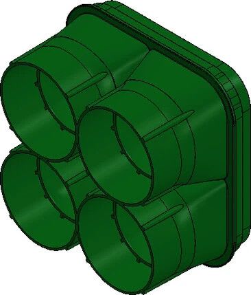 MELBYE - Kaapelinsuojakanava - MultiDuct-sovitin QA4XL