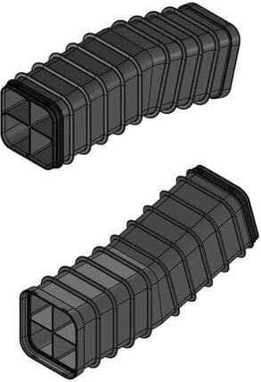 MELBYE - Kaapelinsuojakanava - MultiDuct QA4XL 1m 15° Y/A