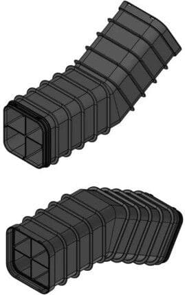 MELBYE - Kaapelinsuojakanava - MultiDuct QA4XL - 1m 30° Y/A