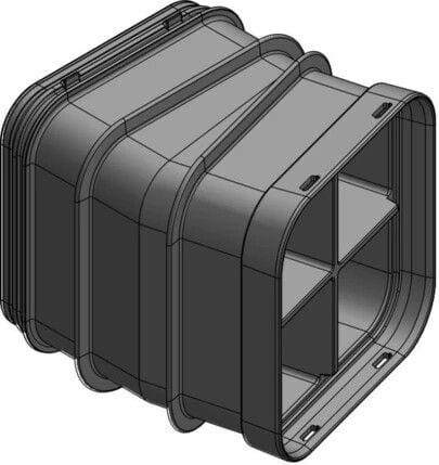 MELBYE - Kaapelinsuojakanava - MultiDuct QA4XL 300mm 15° O/V