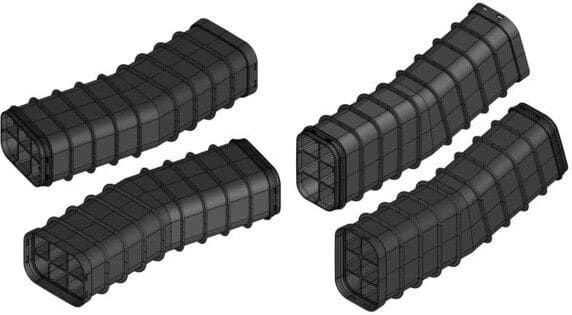 MELBYE - Kaapelinsuojakanava - MultiDuct QA6 1m 15° O/V