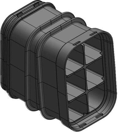 MELBYE - Kaapelinsuojakanava - MultiDuct QA6 - 300mm 5° Y/A