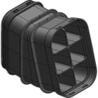 MELBYE - Kaapelinsuojakanava - MultiDuct QA6 300mm 15° Y/A