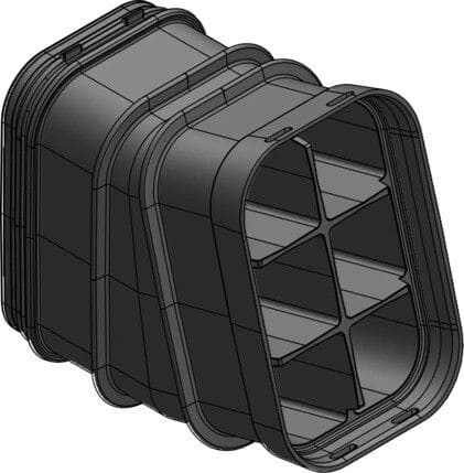 MELBYE - Kaapelinsuojakanava - MultiDuct QA6 300mm 15° Y/A