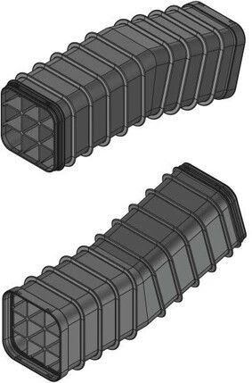 MELBYE - Kaapelinsuojakanava - MultiDuct QA9 1m 15° Y/A