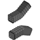 MELBYE - Kaapelinsuojakanava - MultiDuct QA9 - 1m 30° Y/A