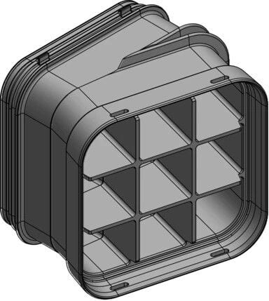 MELBYE - Kaapelinsuojakanava - MultiDuct QA9 300mm 15°O/V