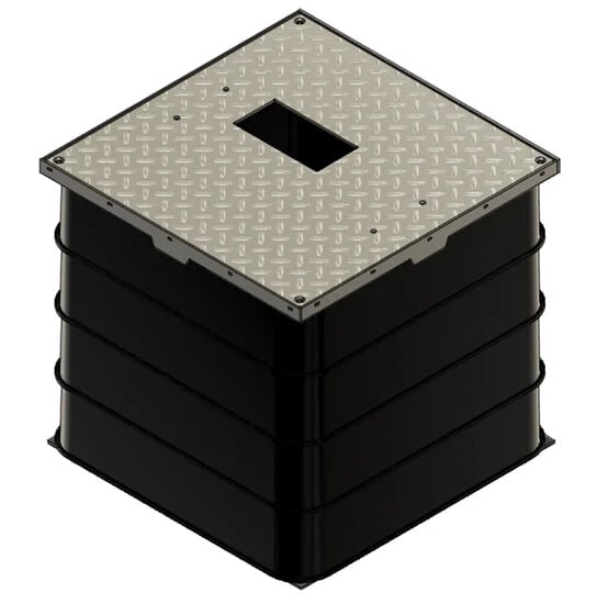 MELBYE - Kaapelikaivo - Asennuslevy 750x750 SICHARGE D