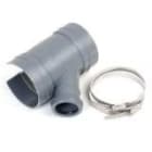 PIPELIFE - Opto, tupla ja tripla putkiin - Satulahaara 110/110/45 harmaa