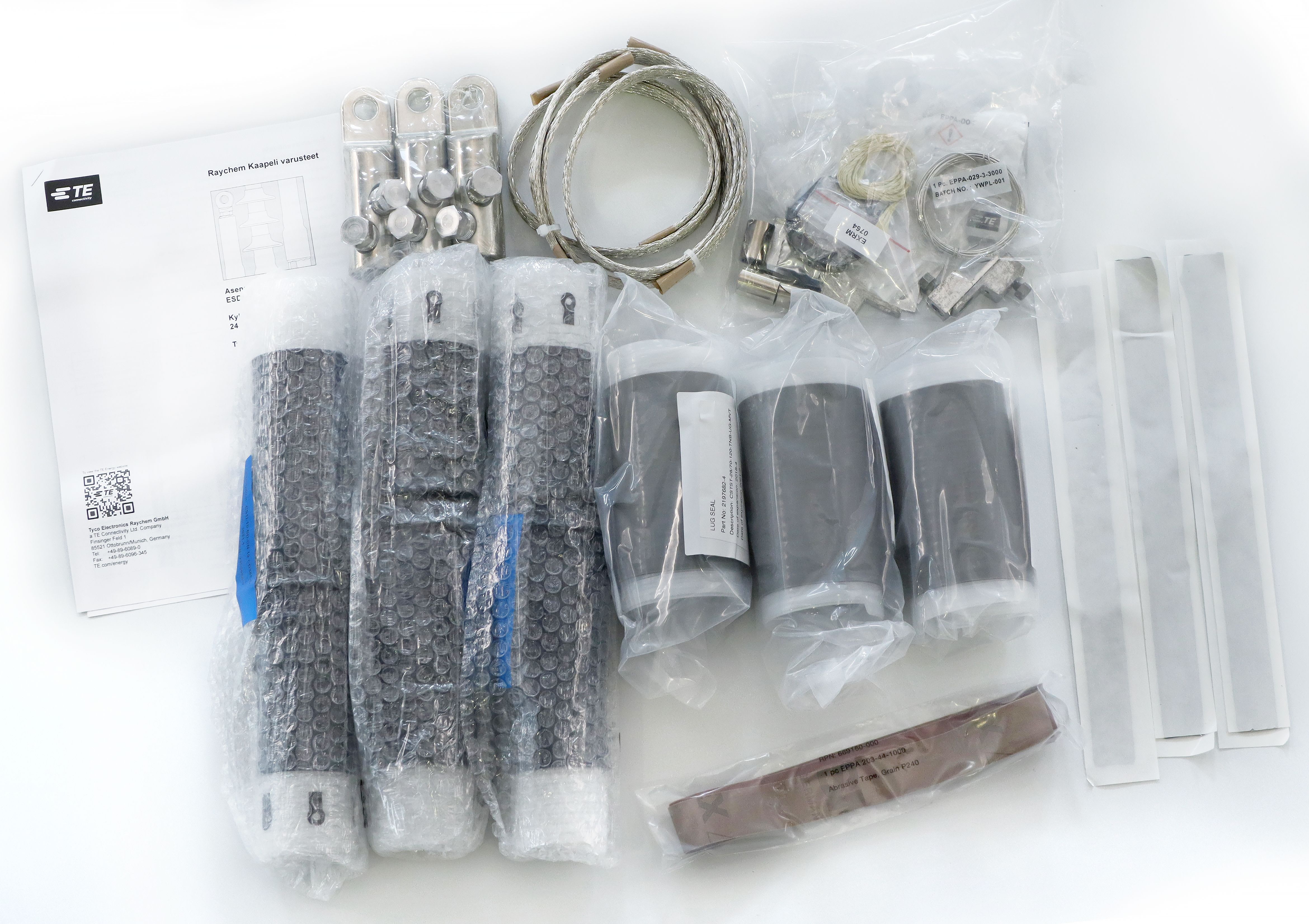 TE CONNECTIVITY - AHXAMK-WP 20 kV CSTI-5132-FI01 - Kylmäkutistesisäp. 3x150-240