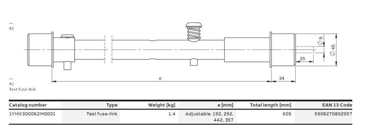 ABB EROTTIMET - Kojeistotarvike - Testisulake 3,6/40kV iskurilla