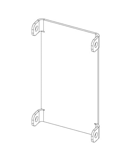 ABB EROTTIMET - Kojeistotarvike - Välikannatin 105 mm