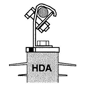 SONEPAR TUOTESARJAT - Ylijännitesuojatarvike HDA - HDA-ACC-00P ripustusliitin