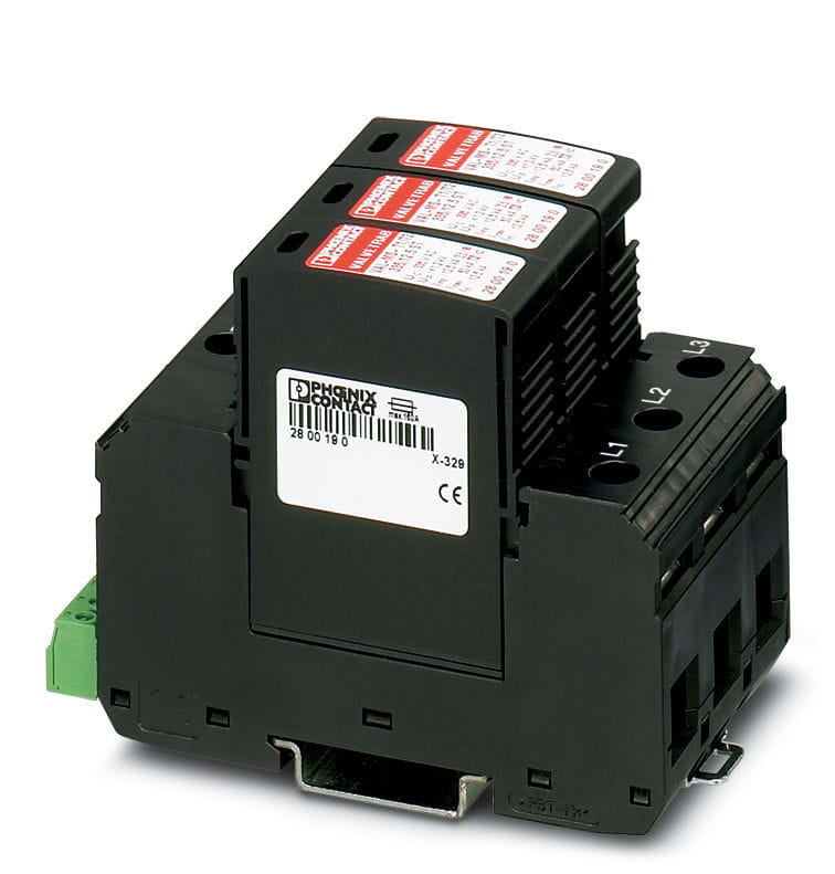 PHOENIX CONTACT - Ylijännitesuoja 3+0 - 2800189 VAL-MS-T1/T2 335/12.5