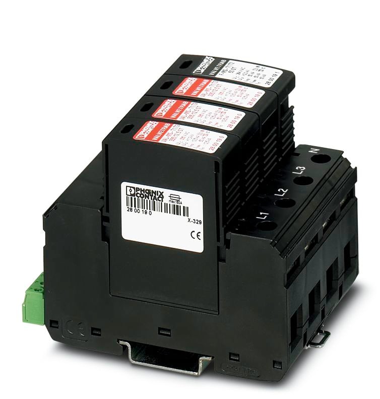 PHOENIX CONTACT - Ylijännitesuoja PJ-verkko - 2800183 VAL-MS-T1/T2 335/12.5/