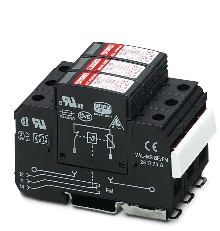 PHOENIX CONTACT - Ylijännitesuoja PJ-verkko - 2920230 VAL-MS 320/3+0