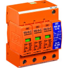 OBO BETTERMANN - Ylijännitesuoja kiinteistö - V50-B+C/3+NPE, T1+T2, 3L+N+PE