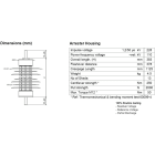TE CONNECTIVITY - Ylijännitesuoja - HDA-33M-NFF, 10 kA, Uc=33 kV