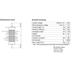TE CONNECTIVITY - Ylijännitesuoja - HDA-33M-NFF, 10 kA, Uc=33 kV