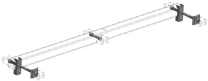 GEVEA - Kiinnitystarvikesarja 2-pylv. - GEVEA GFLRMP