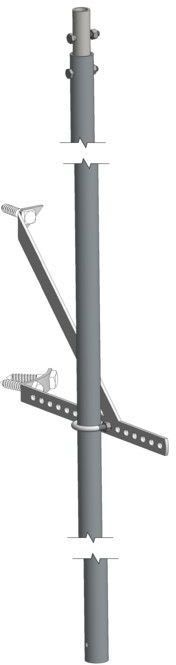 GEVEA - Pylväserotin, jatkoputki 2 m - GEVEA GFR2