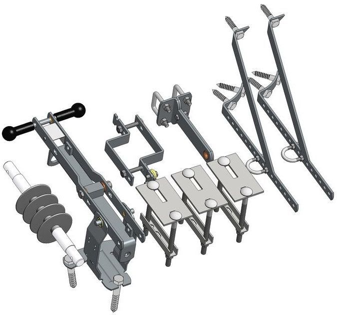 GEVEA - Pylväserotin, asennustarv.pakk - GEVEA GMU1