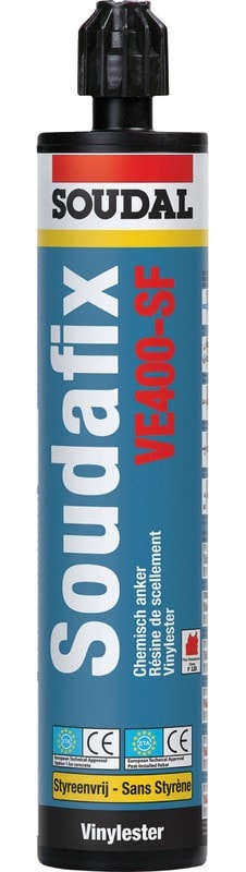 SOUDAL - Tiivistemassa - Soudafix VE400-SF ankkurimassa