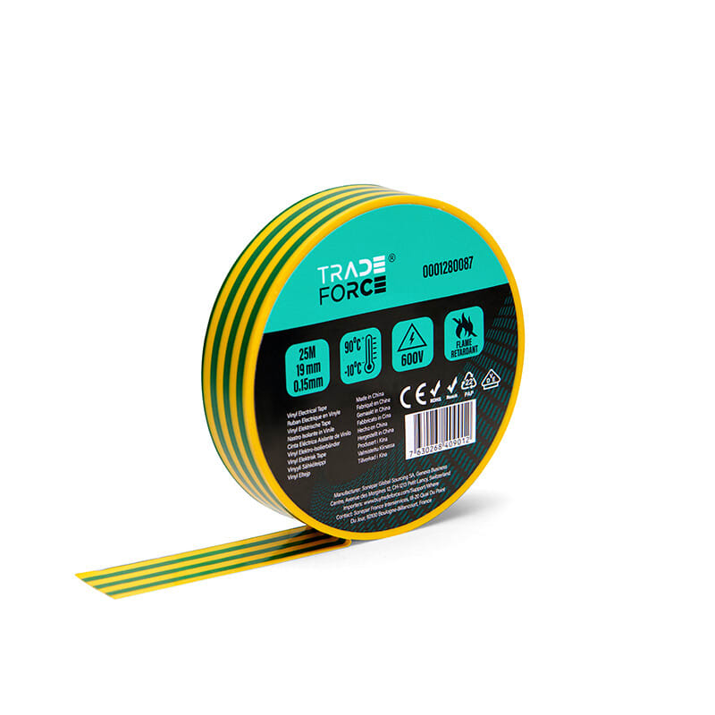 TRADEFORCE - Sähköteippi vinyyli - 19mmx25mx0,15mm, KeVi