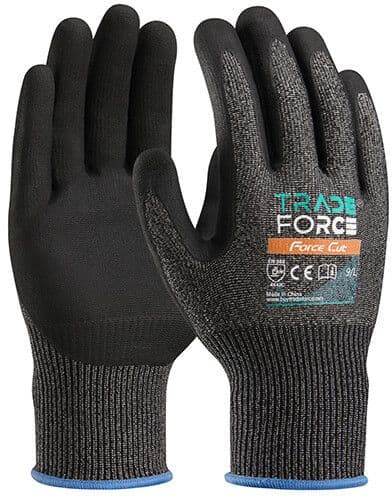 TRADEFORCE - Työkäsineet viiltosuojattu - Force Cut (C) koko 9/L
