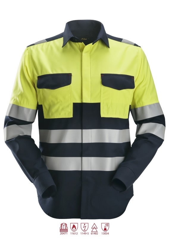 SNICKERS - Varoitusvaate SnickersWorkwear - 8560 PW Pitkäh. huomiopaita, L