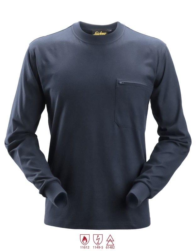 SNICKERS - Työpaita SnickersWorkwear - 2460 PW Pitkähihainen t-paita XS