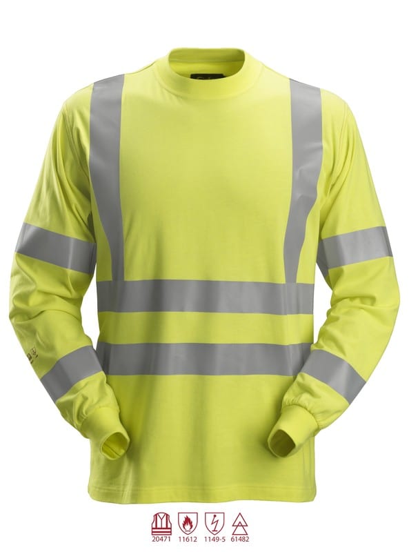 SNICKERS - Varoitusvaate SnickersWorkwear - 2461 PW Pitkäh. huomiopaita, M