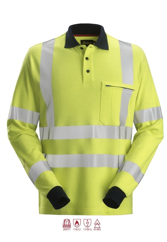 SNICKERS - Varoitusvaate SnickersWorkwear - 2661 PW Huomiopikeepaita, XS