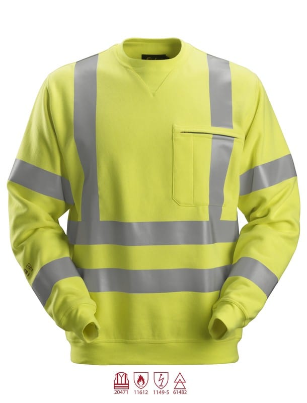 SNICKERS - Varoitusvaate SnickersWorkwear - 2863 PW Huomiocollegepaita, XS